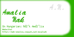 amalia mak business card